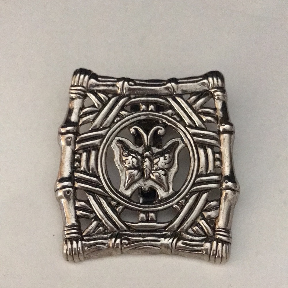 Vintage John Hardy Vintage Butterfly & Bamboo scarf clip